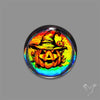 Halloween Picture Inlay Doublet Cabochon
