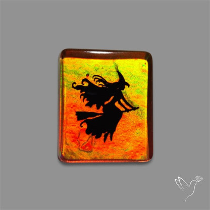 Halloween Picture Inlay Doublet Cabochon