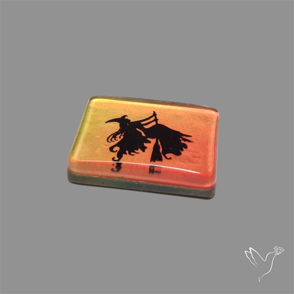 Halloween Picture Inlay Doublet Cabochon