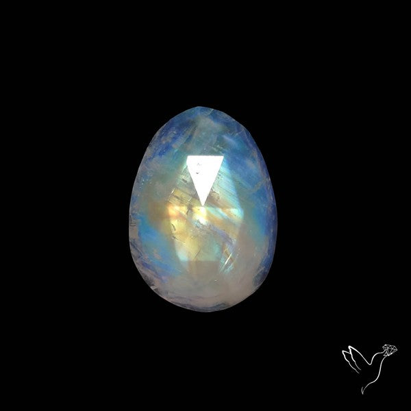 Rose Cut Rainbow Moonstone