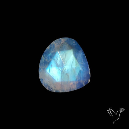 Rose Cut Rainbow Moonstone