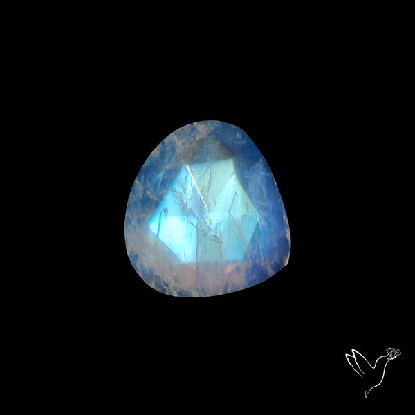 Rose Cut Rainbow Moonstone