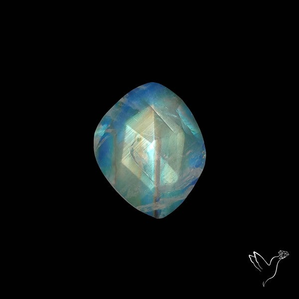Rose Cut Rainbow Moonstone
