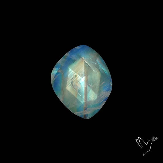 Rose Cut Rainbow Moonstone