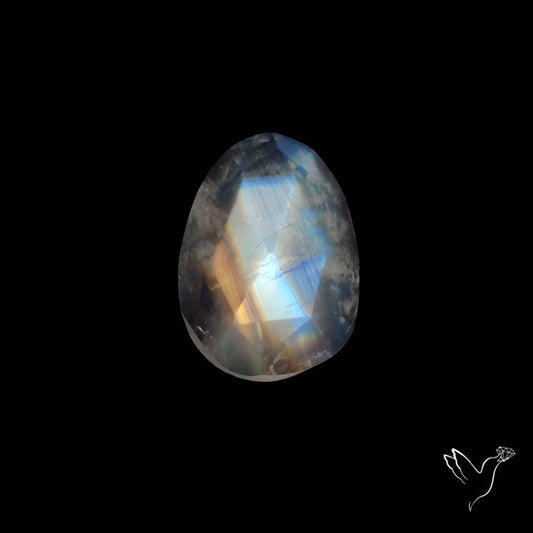 Rose Cut Rainbow Moonstone