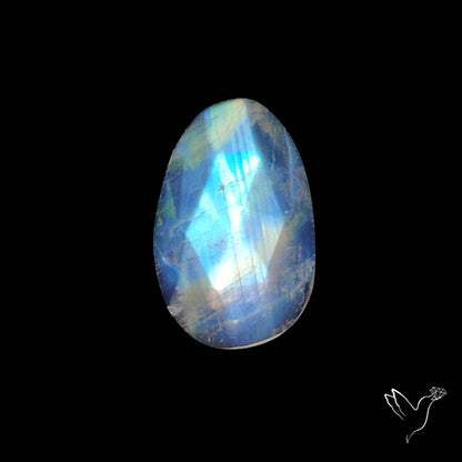 Rose Cut Rainbow Moonstone