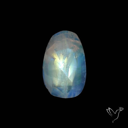 Rose Cut Rainbow Moonstone