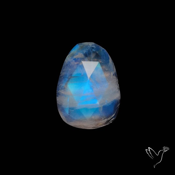 Rose Cut Rainbow Moonstone