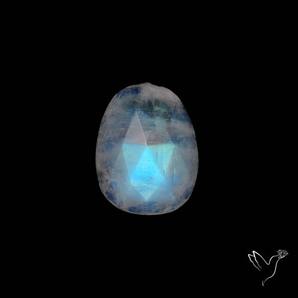 Rose Cut Rainbow Moonstone