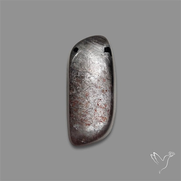 Black Moonstone With Sunstone Inclusions Cabochon