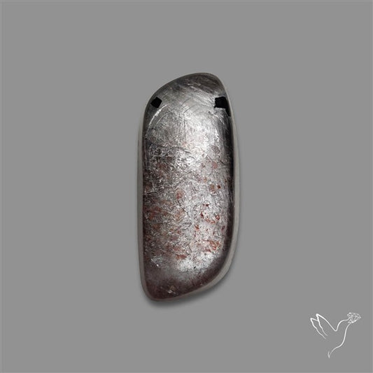 Black Moonstone With Sunstone Inclusions Cabochon