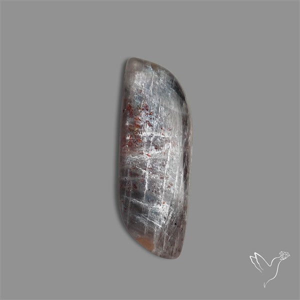 Black Moonstone With Sunstone Inclusions Cabochon