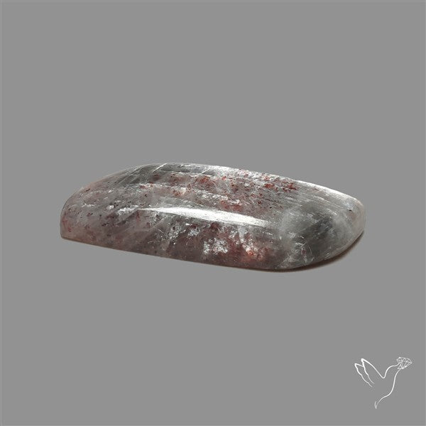 Black Moonstone With Sunstone Inclusions Cabochon