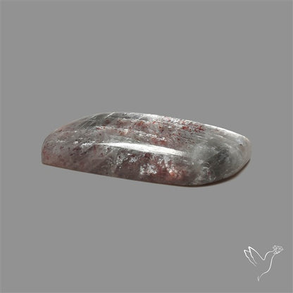 Black Moonstone With Sunstone Inclusions Cabochon