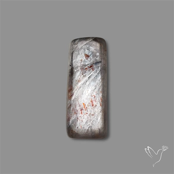 Black Moonstone With Sunstone Inclusions Cabochon
