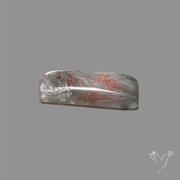 Black Moonstone With Sunstone Inclusions Cabochon
