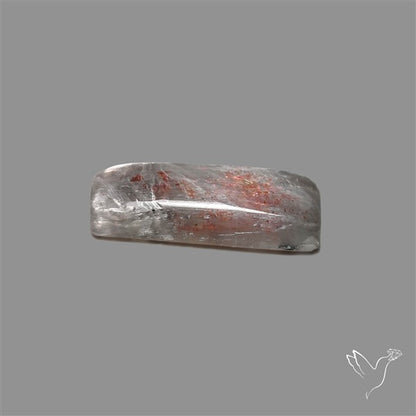 Black Moonstone With Sunstone Inclusions Cabochon