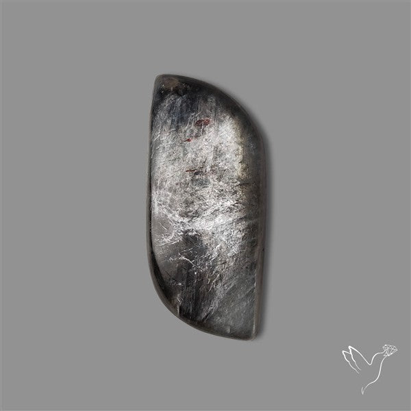 Black Moonstone With Sunstone Inclusions Cabochon