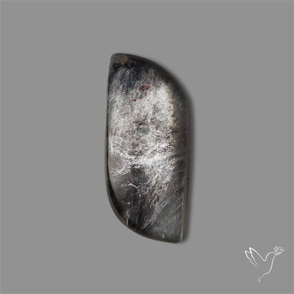 Black Moonstone With Sunstone Inclusions Cabochon