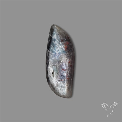Black Moonstone With Sunstone Inclusions Cabochon