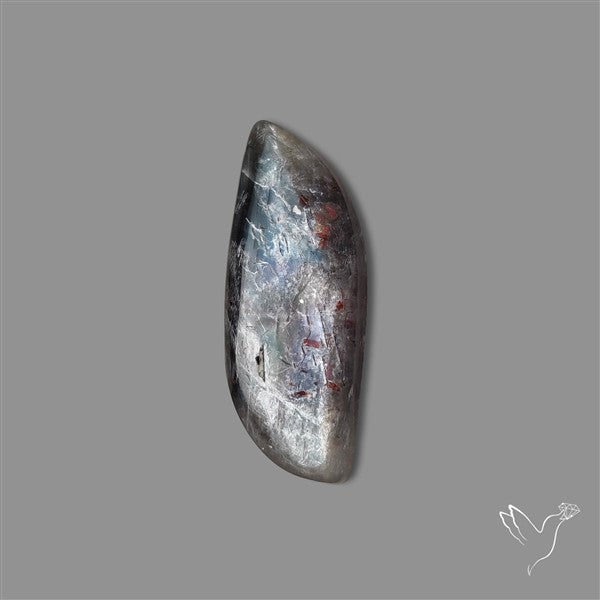 Black Moonstone With Sunstone Inclusions Cabochon