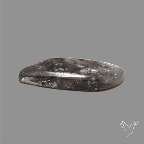 Black Moonstone With Sunstone Inclusions Cabochon