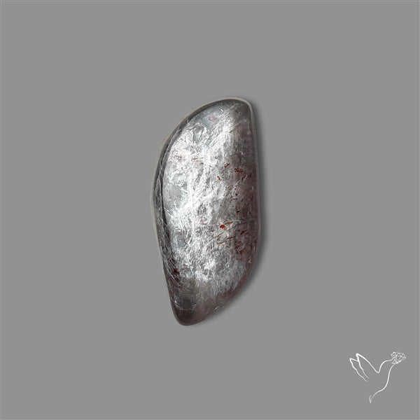 Black Moonstone With Sunstone Inclusions Cabochon