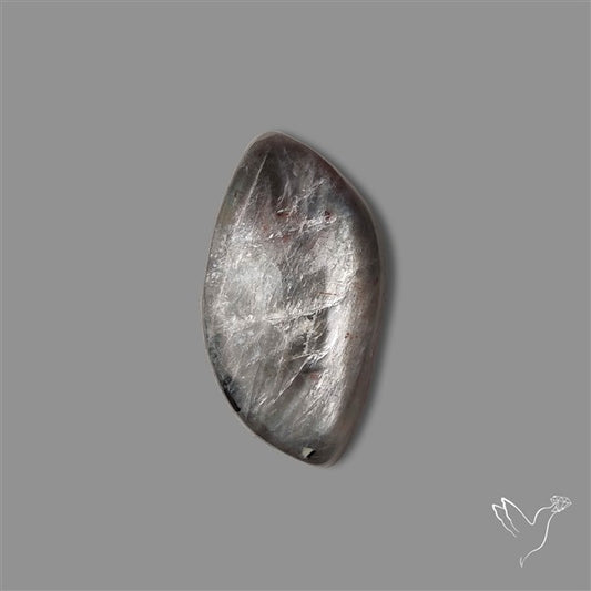 Black Moonstone With Sunstone Inclusions Cabochon