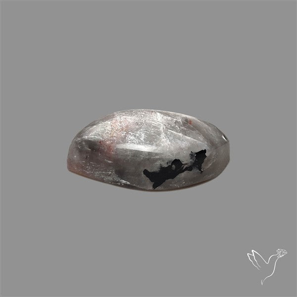 Black Moonstone With Sunstone Inclusions Cabochon