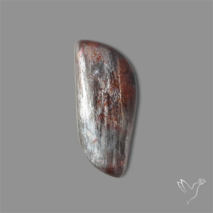 Black Moonstone With Sunstone Inclusions Cabochon