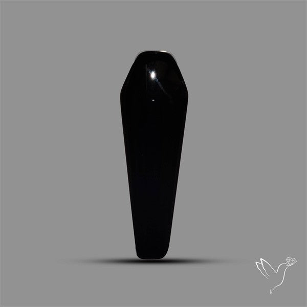 Black Onyx Coffin Shaped Cabochon