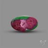 Ruby In Zoisite Large Cabochon with Rare Flashy Ruby