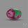 Ruby In Zoisite Large Cabochon with Rare Flashy Ruby