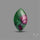 Ruby In Zoisite Large Cabochon with Rare Flashy Ruby