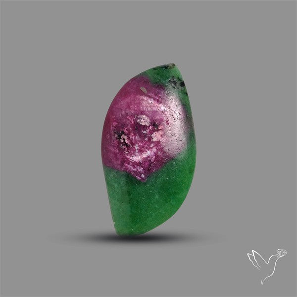Ruby In Zoisite Cabochon with Rare Flashy Ruby