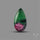 Ruby In Zoisite Cabochon with Rare Flashy Ruby