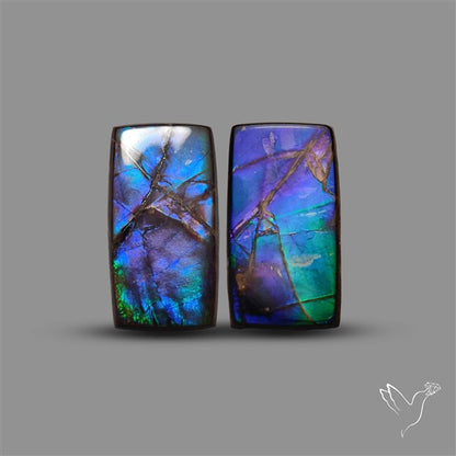 Aolite Cabochon Pair High Grade