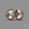Rose Cut Yellow Sapphire Pair