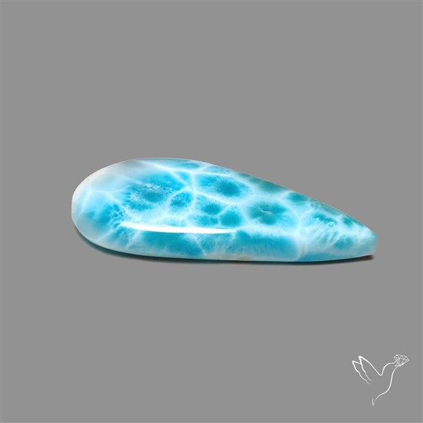 Larimar Top Grade Deep Blue Cabochon