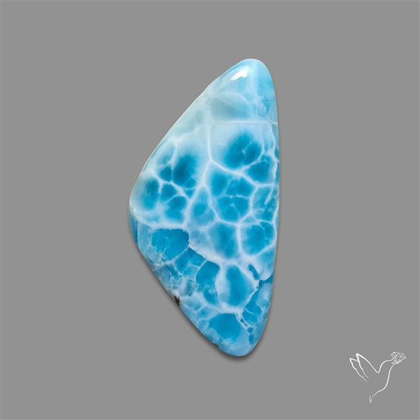 Larimar Top Grade Deep Blue Cabochon