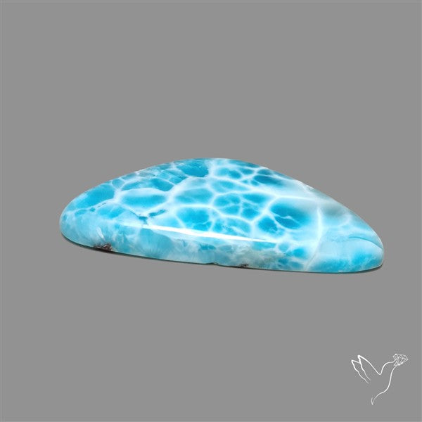 Larimar Top Grade Deep Blue Cabochon