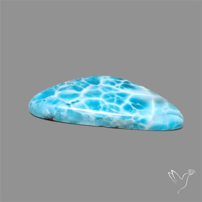 Larimar Top Grade Deep Blue Cabochon