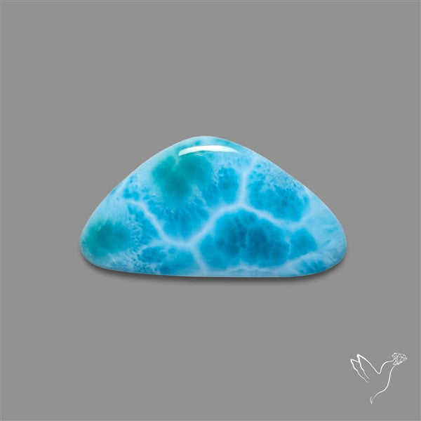 Larimar Top Grade Deep Blue Cabochon
