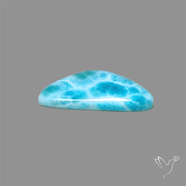Larimar Top Grade Deep Blue Cabochon