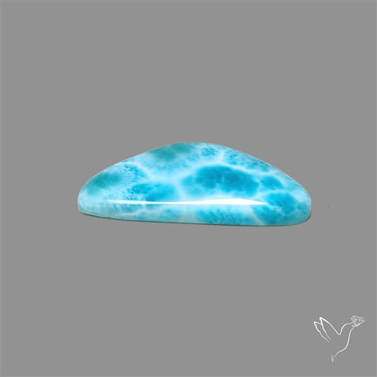 Larimar Top Grade Deep Blue Cabochon