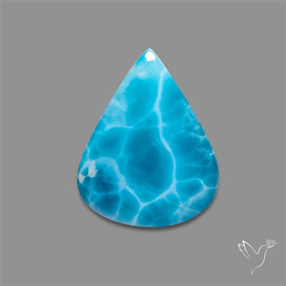 Larimar Top Grade Deep Blue Cabochon