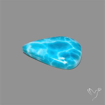 Larimar Top Grade Deep Blue Cabochon