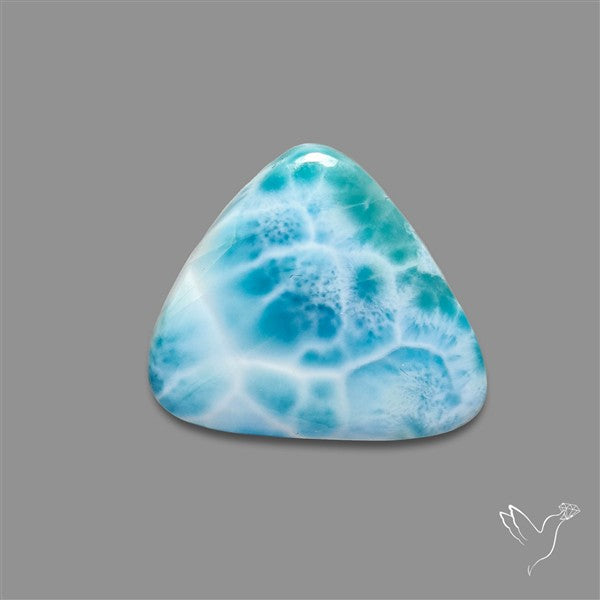 Larimar Top Grade Deep Blue Cabochon