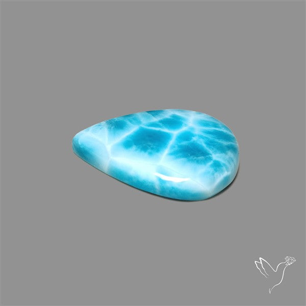 Larimar Top Grade Deep Blue Cabochon