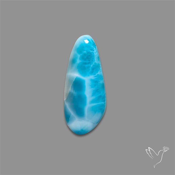Larimar Top Grade Deep Blue Cabochon